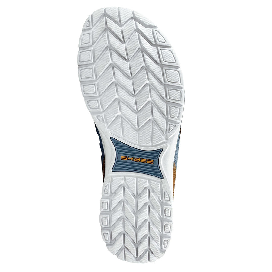 Men's Captiva by Skuze Shoes Denim Tan sole