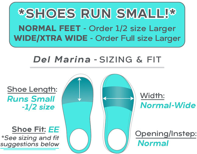 Foot Width What Is Ee In Shoe Size Women's Del Marina SF* By