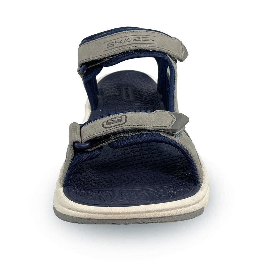 Cabo by Skuze Shoes - Grey & Navy front