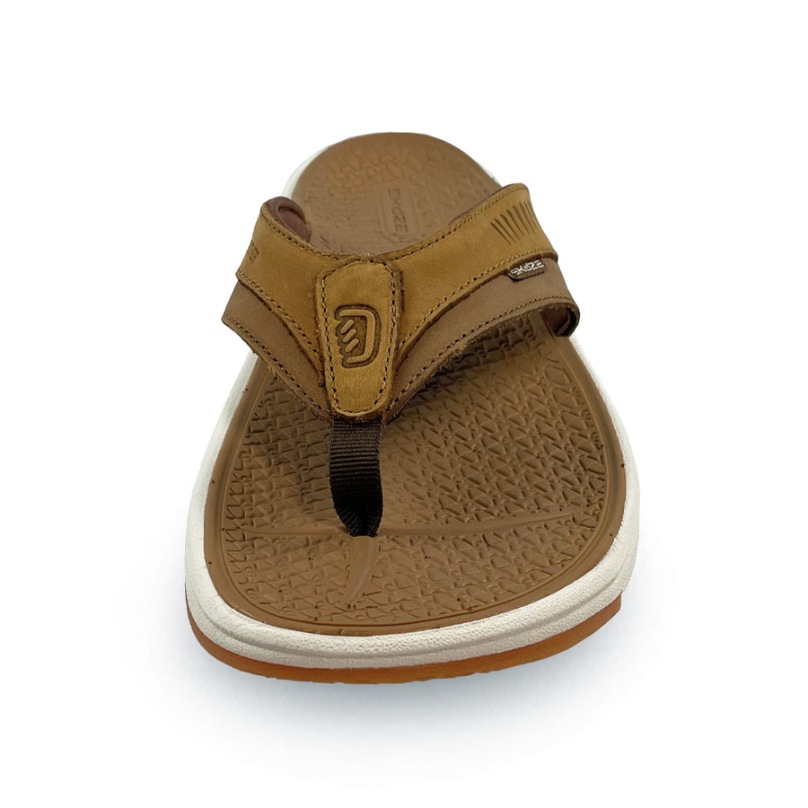 stingray sandals tan brown front